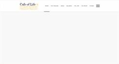 Desktop Screenshot of cafeoflife.com