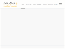 Tablet Screenshot of cafeoflife.com